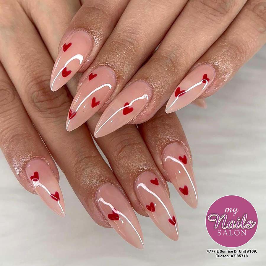 Beautiful Valentine Nails
